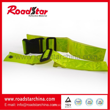 Cycle use reflective waist safety belt